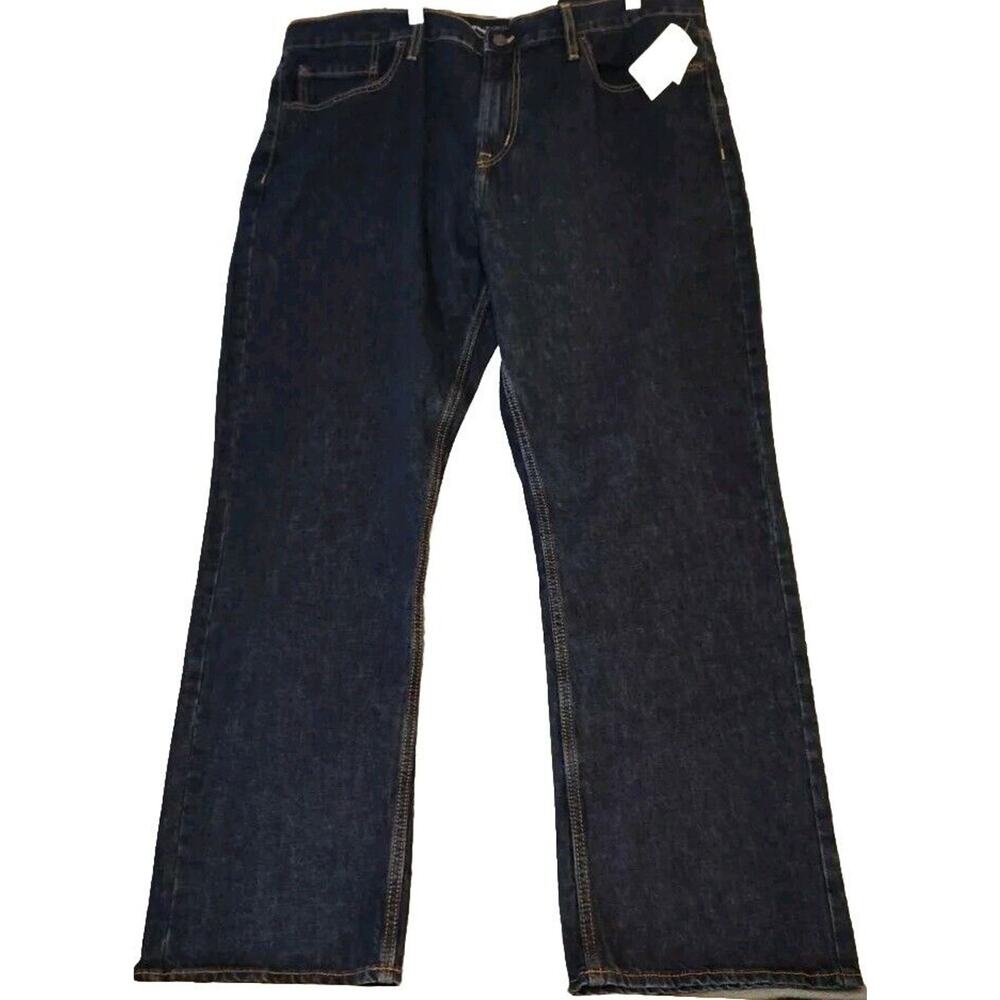 OLD NAVY Men's Big & Tall Jeans size 42x32 Dark Wash Straight BUILT-IN TOUGH NWT